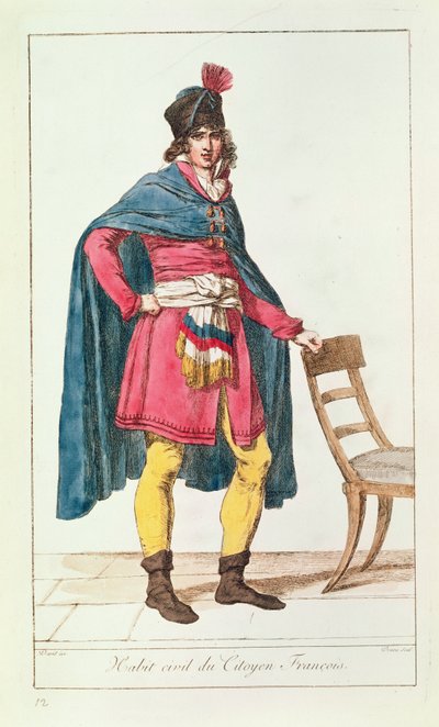 Civilian Costume for a French Citizen by Jacques Louis David